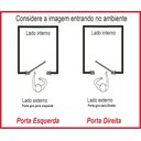 Ver imagem 4 de Kit Porta de Madeira Maciça com Visor Lado Direito 210x80cm Imbuia Allo Esquadrias
