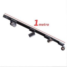 Trilho Eletrificado 1m + 4 Spots 7w 3000k Bivolt Preto - 4