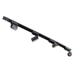 Trilho Eletrificado 1m + 4 Spots 7w 3000k Bivolt Preto - 2