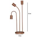 Ver imagem 3 de Abajur Retro - Luminária de Mesa para 3 Lâmpadas - Ideal para Sala - Cobre