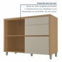 Ver imagem 7 de Cozinha Modulada 6 Peças com 3 Armários Aéreos Ripado 2 Balcões 1 Paneleiro 100% MDF Mista