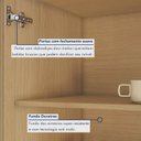 Ver imagem 6 de Cozinha Modulada 6 Peças com 3 Armários Aéreos Ripado 2 Balcões 1 Paneleiro 100% MDF Mista