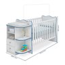 Berço Cômoda Doce Sonho com Cantoneira Certificado Inmetro - Qmovi - Branco / Azul - 4