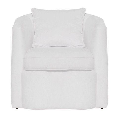 Poltrona Decorativa Sala Recepção Escritório Veludo Alana Cor Branco