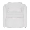 Ver imagem 1 de Poltrona Decorativa Sala Recepção Escritório Veludo Alana Cor Branco