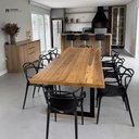 Ver imagem 6 de Mesa de Jantar Industrial Madeira com Pé Metal Preto 220x100