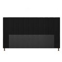 Ver imagem 4 de Cabeceira Casal King Cama Box 195cm para Quarto Malibu Suede Preto M11 - D’Rossi