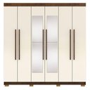 Ver imagem 6 de Guarda Roupa Casal 218cm com Espelho Elegance Imbuia/champanhe - Vila Rica
