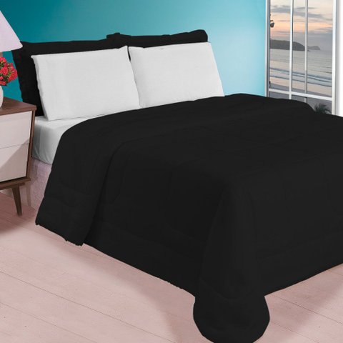 Jogo de Cama Casal Queen 5 Peças Edredom Lençol Fronhas 400 Fios