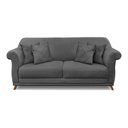 Ver imagem 4 de Sofá 2 Lugares 1,80m Pés de Madeira em Suede Cinza - Amsterdam Lucadi Home