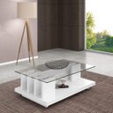 Ver imagem 1 de Mesa de Centro com Tampo em Vidro New Iris DJ Móveis