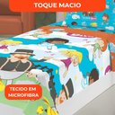 Ver imagem 4 de Jogo de Cama Infantil Lepper Mundo Bita Solteiro 3 Peças Microfibra Branco