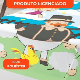 Jogo de Cama Infantil Lepper Mundo Bita Solteiro 3 Peças Microfibra Branco - 7