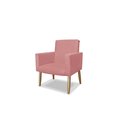 Ver imagem 1 de POLTRONA NINA DECORATIVA SALA E ESCRITORIO:rosa