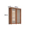 Guarda Roupa Solteiro 2 Portas de Correr e 2 Gavetas C/ Espelho Helena Flex Cinamomo/cinamomo ou Off - 2