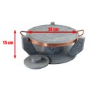 Ver imagem 3 de Churrasqueira Gourmet Fondue de Pedra Sabão Grande 32 Cm