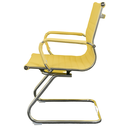Ver imagem 3 de Kit 02 Cadeiras Diretor Fixas Charles Eames Cromada Bege