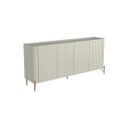 Ver imagem 2 de Buffet Bend 180 cm Porta Frisada Incolar Luna com Pé Dourado