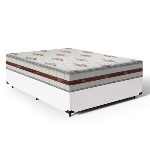 Cama Box com Colchão de Molas Ensacadas D'Angelis Classic Viúva 128 cm