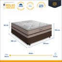 Ver imagem 3 de Cama Box Viúva + Colchão de Molas Ensacadas Anjos Classic Mola Ensacada 128x188x57cm