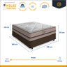 Cama Box Viúva + Colchão de Molas Ensacadas Anjos Classic Mola Ensacada 128x188x57cm - 3