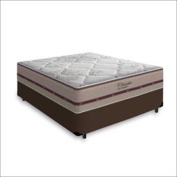 Cama Box Viúva + Colchão de Molas Ensacadas Anjos Classic Mola Ensacada 128x188x57cm - 1