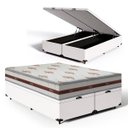 Ver imagem 1 de Cama Box Baú Queen com Colchão de Molas Ensacadas Anjos Classic 158 Cm