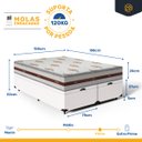 Ver imagem 3 de Cama Box Baú Queen com Colchão de Molas Ensacadas Anjos Classic 158 Cm