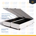 Ver imagem 4 de Cama Box Baú Queen com Colchão de Molas Ensacadas Anjos Classic 158 Cm