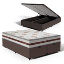Ver imagem 1 de Cama Box Baú Queen com Colchão de Molas Ensacadas Anjos Classic 158 Cm