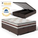 Ver imagem 2 de Cama Box Baú Queen com Colchão de Molas Ensacadas Anjos Classic 158 Cm