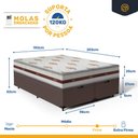 Ver imagem 3 de Cama Box Baú com Colchão de Molas Ensacadas Anjos Classic Super King 193cm