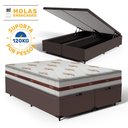 Ver imagem 2 de Cama Box Baú com Colchão de Molas Ensacadas Anjos Classic Super King 193cm