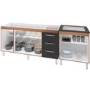 Ver imagem 5 de Balcao Pia 160cm e Cooktop 5 Bocas Savana Preto Mobbs