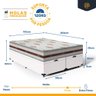 Cama Box Baú com Colchão de Molas Ensacadas Anjos Classic Super King 193cm - 3