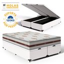 Ver imagem 2 de Cama Box Baú com Colchão de Molas Ensacadas Anjos Classic Super King 193cm