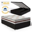 Ver imagem 2 de Cama Box Baú com Colchão de Molas Ensacadas Anjos Classic Super King 193cm