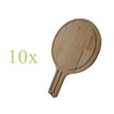 Ver imagem 3 de Kit 10 Tábua de Frios Premium Madeira Natural Lisa