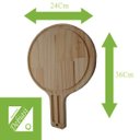 Ver imagem 2 de Kit 10 Tábua de Frios Premium Madeira Natural Lisa