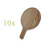 Kit 10 Tábua De Frios Premium Madeira Natural Lisa - 3
