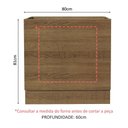 Ver imagem 7 de Balcão para Forno de Embutir 80 X 60 Cm sem Tampo Rustic Glamy, Stella Madesa Rustic