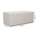 Ver imagem 6 de Recamier Calcadeira Bau 90 Cm Dalia Linho Champagne Artte Champagne