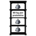 Ver imagem 4 de Estante Grift Preta 60 C/5