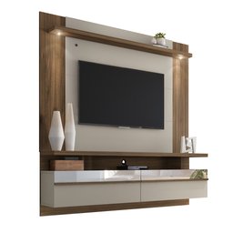 Painel para TV com LED e Espelho São Luís 1.8 - 2