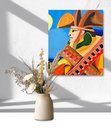 Ver imagem 1 de Mini Quadro Decorativo em Acrílico Pintado a Mão para Decoração