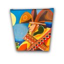 Ver imagem 4 de Mini Quadro Decorativo em Acrílico Pintado a Mão para Decoração