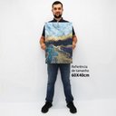 Ver imagem 2 de Quadro Decorativo em Canvas Abstrato Mármore Azul Profundo TaColado Moldura Flutuante 4,5cm Freijó 6