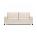 Ver imagem 2 de Sofá Sala de Estar Marselha 210cm 3 Lugares Pés em Metal Linho Off White M1 - Monari Design