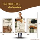 Ver imagem 3 de Quadro Decorativo Minimalista Abstrato Boho Moldura Filete:Moldura Branca/60X90