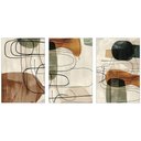 Ver imagem 2 de Quadro Decorativo Minimalista Abstrato Boho Moldura Filete:Moldura Branca/60X90